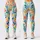 Teal Coral Yellow Abstract Shapes for Yoga Pilates and Bright Everyday Activewear Style Leggings - 3