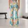 Teal Coral Yellow Abstract Shapes for Yoga Pilates and Bright Everyday Activewear Style Leggings - 10