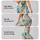 Teal Coral Yellow Abstract Shapes for Yoga Pilates and Bright Everyday Activewear Style Leggings - 8