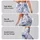 Blue Watercolor Blossoms for Yoga, Pilates and Relaxed Everyday Studio-to-Street Style Leggings - 2