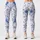 Blue Watercolor Blossoms for Yoga, Pilates and Relaxed Everyday Studio-to-Street Style Leggings - 3