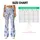 Blue Watercolor Blossoms for Yoga, Pilates and Relaxed Everyday Studio-to-Street Style Leggings - 7