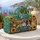 Pastel Aqua Cats, Puppies and Sunflowers for Sunny Garden Getaways and Pet Lovers Quilted Weekend Bag - 5