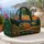 Retro Camper in Sunset Pine Forest with Wildflowers for Scenic Weekend Getaways Quilted Weekend Bag - 5