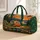 Retro Camper in Sunset Pine Forest with Wildflowers for Scenic Weekend Getaways Quilted Weekend Bag - 1