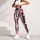 Pink Heart Stripes for Yoga, Pilates, Shopping and Everyday Casual Style Leggings - 5