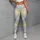 Colorful Crescent Moon Motifs on Charcoal for Yoga, Pilates, and Everyday Activewear Leggings - 6