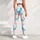 Colorful Crescent Moon Motifs on Charcoal for Yoga, Pilates, and Everyday Activewear Leggings - 5