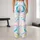 Colorful Crescent Moon Motifs on Charcoal for Yoga, Pilates, and Everyday Activewear Leggings - 10