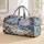 Winter Lighthouse Coast, Blue Butterflies and Botanicals for Cozy Seaside Getaways Quilted Weekend Bag - 1
