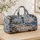 Winter Lighthouse Coast, Blue Butterflies and Botanicals for Cozy Seaside Getaways Quilted Weekend Bag - 4