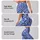 Cobalt Blue and White Doodle Motifs for Yoga, Pilates and Everyday Activewear Women Leggings - 2