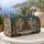 French Palace Christmas Garden Scene for Elegant Holiday Getaways and Winter Travel Quilted Weekend Bag - 5