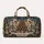 French Palace Christmas Garden Scene for Elegant Holiday Getaways and Winter Travel Quilted Weekend Bag - 6