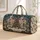 French Palace Christmas Garden Scene for Elegant Holiday Getaways and Winter Travel Quilted Weekend Bag - 1