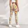 Cheerful Orange Daisy And Red Heart Florals For Yoga, Pilates And Everyday Outings Leggings - 5