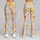 Cheerful Orange Daisy And Red Heart Florals For Yoga, Pilates And Everyday Outings Leggings - 9