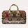 Snowy Brownstone Christmas Door Scene for Festive Winter Travel and Holiday Getaways Quilted Weekend Bag - 6