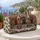 Snowy Brownstone Christmas Door Scene for Festive Winter Travel and Holiday Getaways Quilted Weekend Bag - 5
