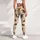 Dachshund Paw Prints and Bones for Dog Lovers, Yoga, Gym and Weekend Outdoor Runs Leggings - 6