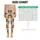 Dachshund Paw Prints and Bones for Dog Lovers, Yoga, Gym and Weekend Outdoor Runs Leggings - 1