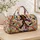 Retro Roller Skate and Vinyl Record Nostalgia for Disco Nights and Weekend Getaways Quilted Weekend Bag - 4