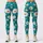 White Daisy Blooms on Teal for Yoga, Pilates, and Everyday Activewear Leggings - 1