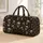 Vintage Sepia Skulls for Halloween Travel, Gothic Style and Dark Academia Getaways Quilted Weekend Bag - 1