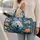 Swimming Polar Bear Lotus Lake Scene for Winter Travel and Nature-Loving Adventurers Quilted Weekend Bag - 2