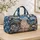 Blueberry Seaside Cat and Lighthouse for Coastal Weekend Getaways Quilted Weekend Bag - 4