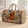 Puppy Paw And Dachshund Patchwork For Cozy Pet Lover Getaways And Family Travel Quilted Weekend Bag - 1