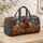 Three Running Horses in Autumn Fields for Scenic Fall Travel and Weekend Getaways Quilted Weekend Bag - 4