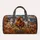 Three Running Horses in Autumn Fields for Scenic Fall Travel and Weekend Getaways Quilted Weekend Bag - 6