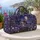 Lavender Winter Cottage, Snowy Botanicals for Peaceful Holiday Getaways and Travel Quilted Weekend Bag - 5