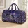 Lavender Winter Cottage, Snowy Botanicals for Peaceful Holiday Getaways and Travel Quilted Weekend Bag - 1