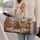 Snowy European Christmas Village for Festive Holiday Travel and Cozy Winter Getaways Quilted Weekend Bag - 2