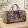 Mediterranean Lemon Courtyard and Spaniel for Relaxed Coastal Summer Travel Getaways Quilted Weekend Bag - 4