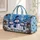 Three Snowmen in Blue Winter Hats for Cozy Christmas Holiday Getaways and Snowy Escapes Quilted Weekend Bag - 1