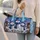 Three Snowmen in Blue Winter Hats for Cozy Christmas Holiday Getaways and Snowy Escapes Quilted Weekend Bag - 2