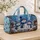 Three Snowmen in Blue Winter Hats for Cozy Christmas Holiday Getaways and Snowy Escapes Quilted Weekend Bag - 4