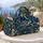 Blue Coastal Sea Turtles, Moons and Shells for Relaxed Beach Getaways and Ocean Lovers Quilted Weekend Bag - 5