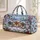 Snowy Beehives, Golden Bees and Red Berries for Cozy Winter Travel and Nature Lovers Quilted Weekend Bag - 1