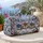 Snowy Beehives, Golden Bees and Red Berries for Cozy Winter Travel and Nature Lovers Quilted Weekend Bag - 5