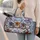 Snowy Beehives, Golden Bees and Red Berries for Cozy Winter Travel and Nature Lovers Quilted Weekend Bag - 2