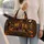 Spooky Cat, Pumpkin and Moonlit Cottage for Cozy Autumn Halloween Getaway Lovers Quilted Weekend Bag - 2