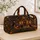 Spooky Cat, Pumpkin and Moonlit Cottage for Cozy Autumn Halloween Getaway Lovers Quilted Weekend Bag - 4