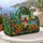 Tropical Coast Sunflowers And Garden Gnome For Sunny Beach Getaways And Summer Travel Quilted Weekend Bag - 5