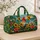 Tropical Coast Sunflowers And Garden Gnome For Sunny Beach Getaways And Summer Travel Quilted Weekend Bag - 4