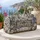 Blue Butterfly Conservatory Blooms for Winter Getaways and Garden-Loving Travelers Quilted Weekend Bag - 5