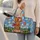 Gingerbread Balloon Pilots for Whimsical Skybound Travel and Weekend Getaway Adventures Quilted Weekend Bag - 2